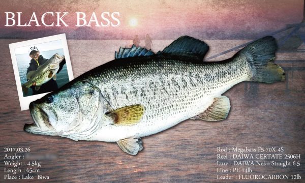 ブラックバス魚拓