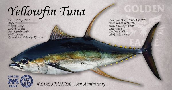 キハダマグロ01魚拓